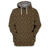 Maxcorners German Shepherd Dog Pattern Golf Shirt, Funny German Shepherd Golf Shirt For Dog Lovers, Golf Gift For Golfers