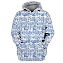 Maxcorners Christmas Golf Shirt, Pattern Golf Shirt For Men, Toile De Jouy Shirt, Jesus Golf Shirt For Golfer