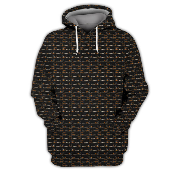 Maxcorners Crazy Pattern Golf Shirt, Halloween Golf Shirt For Golfer, Funny Golf Shirt For Men