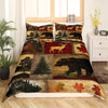 Maxcorners Patchwork Rustic Camping Bedding Set
