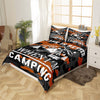 Maxcorners Camping Tent Duvet Cover for RV Trailer Decor, Nature Mount Tree Adventure Bedding Set