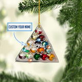 Maxcorners Personalized Billiards Pool Ornament,Gift For Billiard Player