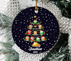 Maxcorners Billiard Christmas Ornament, Billiard Cue Flat Hanging Ornament Decor