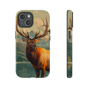 Maxcorners Hunting Elk Wildlife Art Durable Dual-Layer Protection
 Full Wrap Phone Case LM1012