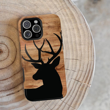 Maxcorners iPhone Case - Buck Deer phone case for iPhone 16 15 14 13 12 11 8 plus pro max mini xr xs x gift for hunter phone case wildlife phone case 3D Phone Case LM0812