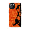 Maxcorners Orange Camo Hounds Chasing Deer Tough Phone Case
 3D Phone Case LM0812