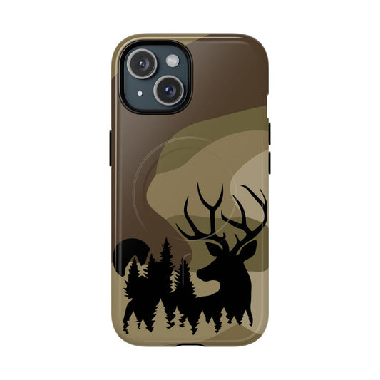 Maxcorners Gift for Big Game Hunter Durable Camo Case for outdoorsman nature lover forest phone case with buck 3D Phone Case LM0812