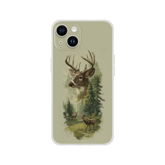 Maxcorners Vintage Deer iPhone Case: Rustic 90s Graphic, Hunter Gift
 3D Phone Case LM0812