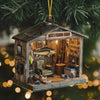 Maxcorners Fishing Cabin Custom Acrylic Ornament, Fishing Ornament, Gift For Fisherman, Christmas Tree Decor