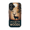 Maxcorners Deer Phone Case, Buck Elk Mobile Cover For iPhone 16 15 14 13 Pro Max Plus Samsung Galaxy Pixel, Birthday Gift Idea For Hikers & Hunter Dad
 3D Phone Case LM0812