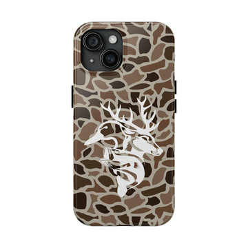 Maxcorners Old School Camo Tough Phone Case, "Deer Duck Fish", Hunting & Fishing Gifts, Accessories
 Full Wrap Phone Case LM0812