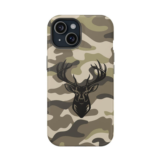 Maxcorners Camouflage Deer iPhone Case, Impact-Resistant, Compatible 3D Phone Case LM0812
