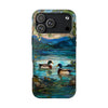 Maxcorners Mallard Duck Stained Glass Phone Case Duck Hunting Hunter Mosaic Iphone 13 14 15 16 17 Pro Max Air Samsung Galaxy Phonecase
 Full Wrap Phone Case LM0812