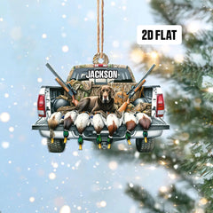 Maxcorners Duck Hunting Christmas Ornament