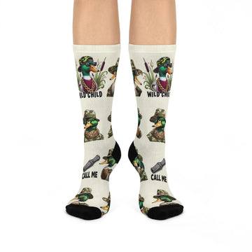 Maxcorners Duck Hunting socks - Perfect gift for Duck Hunters, hunter socks, hunter gift, men's gift, birthday gift, Christmas stocking stuffer LM2611