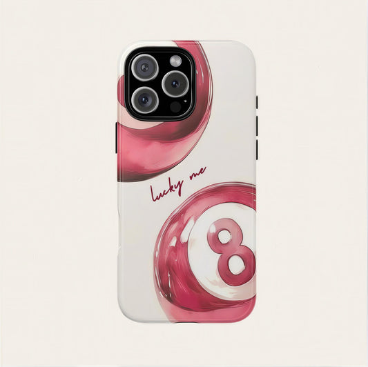 Maxcorners Billiards Lucky Me 8 Ball Aesthetic Trendy Protective Full Wrap Phone Case LM1012