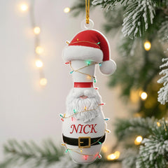 Maxcorners Personalized Bowling Christmas Ornament, Custom Name Bowling Ornament, Bowling Lovers Gift LM1111