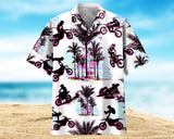 Maxcorner Dirt Bike Palm Tree Tik Tok Hawaiian Shirt
