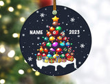 Maxcorners Personalized Billiard Christmas Ornament/Billiard Ornament