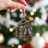 Maxcorners Personalized Camo Hunter Coat with Rifle And Ducks Christmas 3D Ornament, Custom Holiday Tree Decor, Perfect Gift for Hunter