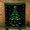 Maxcorners Personalized Christmas Deer Blanket, Hunting Blanket, Custom Name Soft Cozy Sherpa Fleece Throw Blankets, Xmas Gift for Hunter, Deer Lover

 LM1711