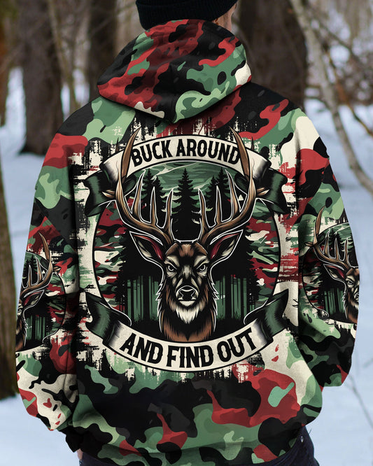 Maxcorners Buck Around And Find Out Deer Hunting All Over Print LM1601