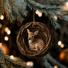 Maxcorners Personalized Woodland Hunting Acrylic Christmas Ornament Custom Gift For Hunters 2D Flat