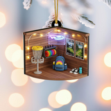Maxcorners Disc Golf Christmas Ornament, Golf Keychain, Golf Accessories, Christmas Golf Gift, Gift For Golf Dad