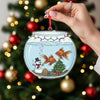 Maxcorners Fish Bowl Christmas Ornaments, Custom Acrylic Ornaments, Gift For Fisherman, Christmas Tree Decor
