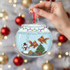 Maxcorners Fish Bowl Christmas Ornaments, Custom Acrylic Ornaments, Gift For Fisherman, Christmas Tree Decor