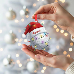 Maxcorners Personalized Golf Ball Christmas Ornament, Acrylic Ornament, Christmas Tree Ornaments, Gift For Golfer