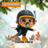 Maxcorners Diving Lover Home Decor, Christmas Ornament, Personalized Ornament LM2111