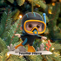 Maxcorners Diving Lover Home Decor, Christmas Ornament, Personalized Ornament LM2111