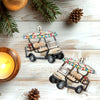 Maxcorners Personalized Golf Cart Christmas Ornament, Acrylic Ornament, Christmas Tree Ornaments, Gift For Golfer