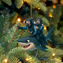 Maxcorners Diving Home Decor, Christmas Ornament, Personalized Ornament 2D Flat LM2111
