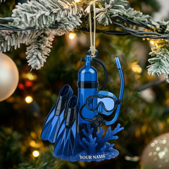 Maxcorners Diving Home Decor, Christmas Ornament, Personalized Ornament 2D Flat LM2111