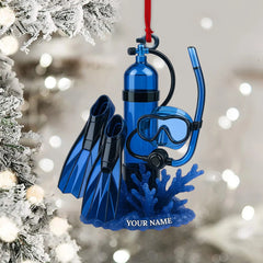 Maxcorners Diving Home Decor, Christmas Ornament, Personalized Ornament 2D Flat LM2111