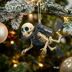 Maxcorners Skull Diving Home Decor, Christmas Ornament, Personalized Ornament 2D Flat LM2111