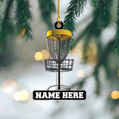 Maxcorners Personalized Disc Golf Ornament, Golf Christmas Ornament, Acrylic Ornament, Golf Gift Idea