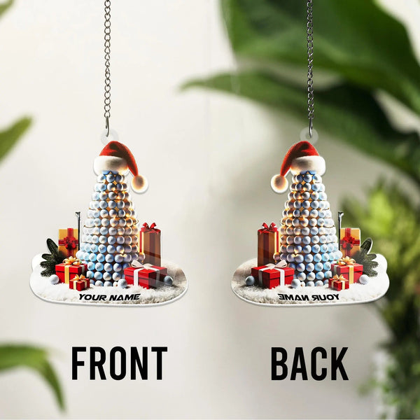 Maxcorners Golf Ball Christmas Tree Ornament, Golf Christmas Ornament, Acrylic Ornament, Golf Gift Idea