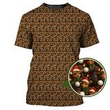 Maxcorners Reindeer Shirt For Golfer, Funny Pattern Golf Shirt, Christmas Golf Shirt