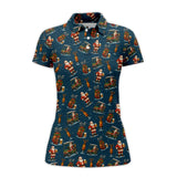 Maxcorners Pattern Golf Shirt, Christmas Golf Shirt, Funny Golf And Beer Shirt, Golf Gift For Men
