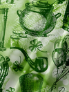 Maxcorners Green St. Patrick's Day Lucky Clover Gold Coins Beer Hawaiian Golf Shirt, Tropical Vibe Men's Golf Shirt