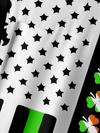 Maxcorners St. Patrick's Day Patriot Theme Hawaiian Golf Shirt, Tropical Vibe Men's Golf Shirt