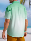 Maxcorners Green St. Patrick's Day Lucky Clover Tropical Vibe Hawaiian Golf Shirt, Men's Golf Shirt, Funny St Patricks Day Shirts