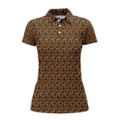 Maxcorners Reindeer Shirt For Golfer, Funny Pattern Golf Shirt, Christmas Golf Shirt