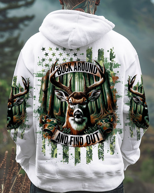 Maxcorners Buck Around And Find Out Deer Hunting All Over Print LM1601