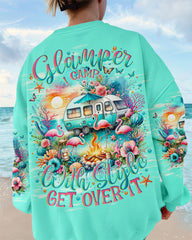 Maxcorners Glamper I Camp With Style Beach Flamingo All Over Print LM2101