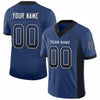 Maxcorners Custom Royal Black-White Drift Fashion Football Jersey LM2605