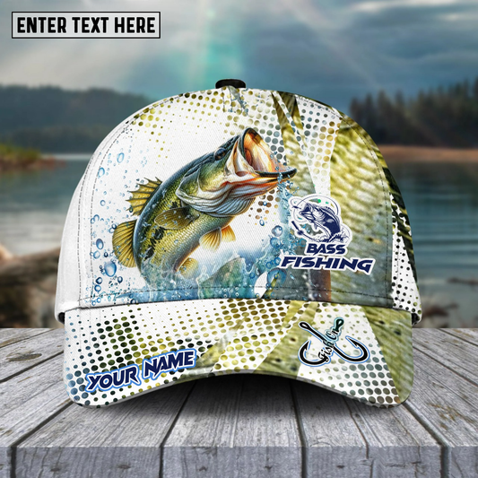 Maxcorners Fishing Skinfish Water Sport Pattern Personalized Name 3D Cap (11 Breeds)